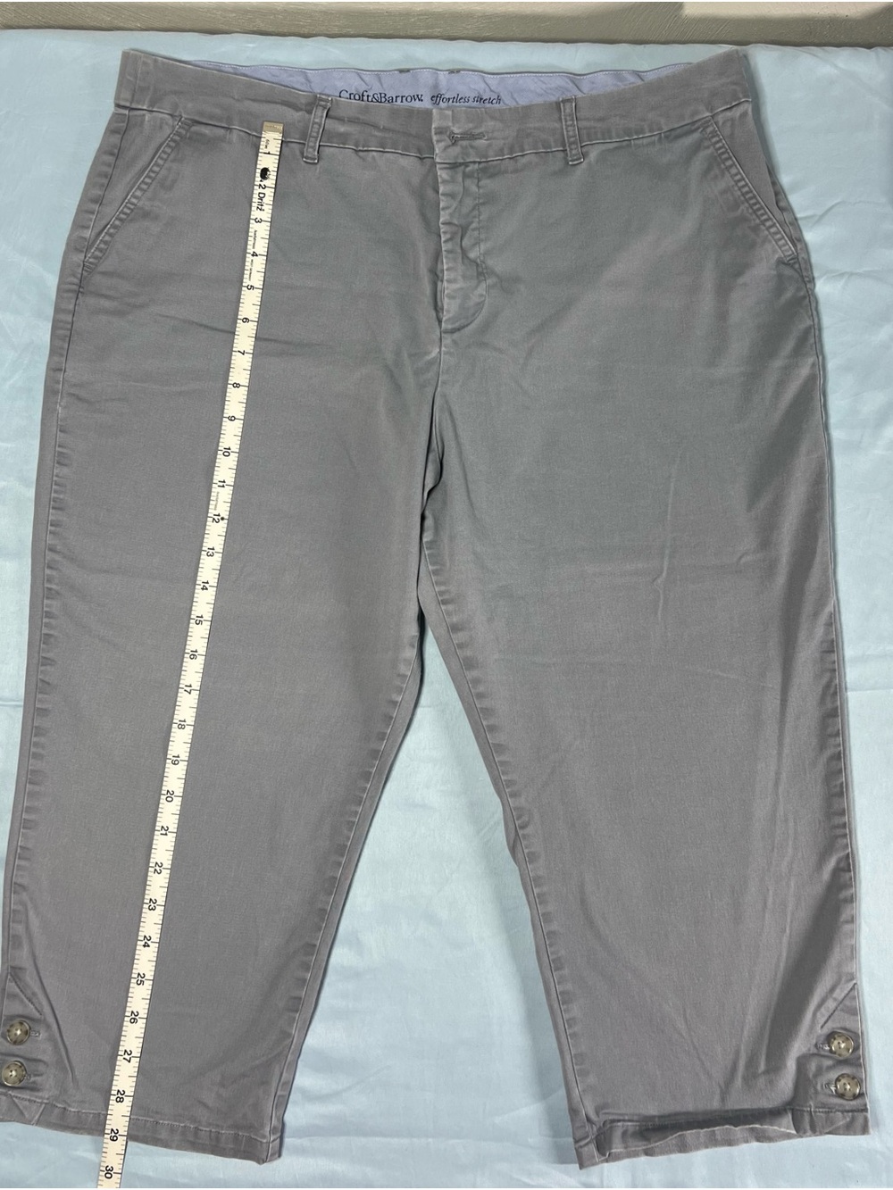 Croft & Barrow Gray Women's Capri Pants